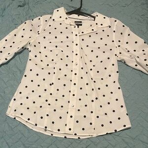 Black Dots Collared Shirt